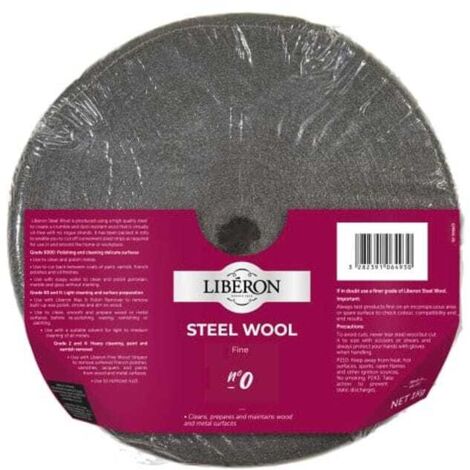 Liberon 126941 Steel Wool Grade 0 Fine 1kg LIBSW01KGN