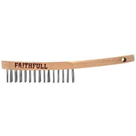 Faithfull Lightweight Scratch Brush Four Row FAI5804F (1/5)