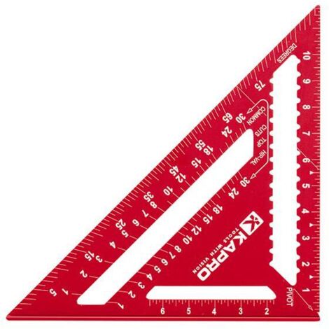 Kapro K4467 7-Inch Rafter Square with Markings for Accurate Layout and Measurement (1/3)