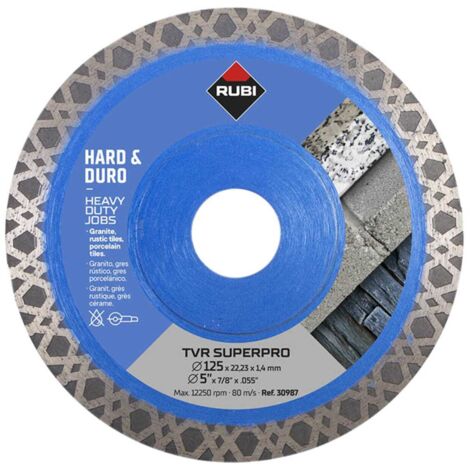 Rubi 30987 TVR125 TVR SUPERPRO Diamond Blade 125mm RUB30987