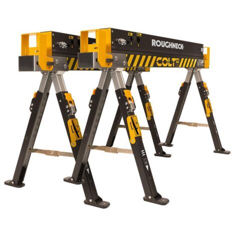Roughneck Trestles Saw Horse Adjustable Steel Folding Max 1178kg ROU35602 (1/5)