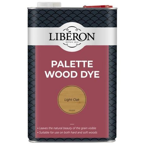 Liberon 126753 Palette Wood Dye Light Oak 5 litre LIBWDPLO5LN