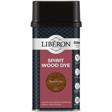 Liberon 126783 Spirit Wood Dye Medium Oak 250ml LIBWDSMO250N