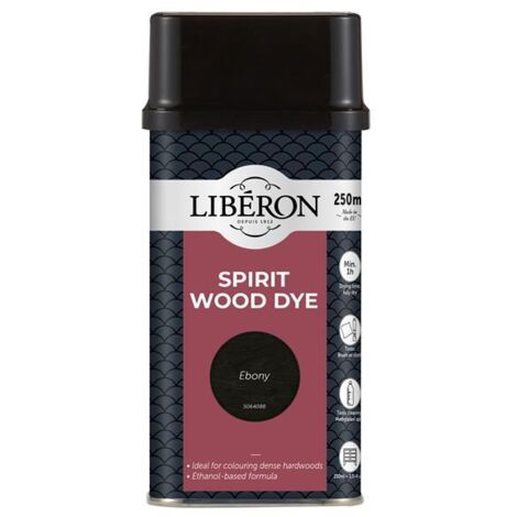 Liberon 126780 Spirit Wood Dye Ebony 250ml LIBWDSE250N