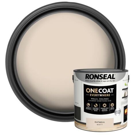 Ronseal One Coat Everywhere Interior Paint Oatmeal Matt 2.5L