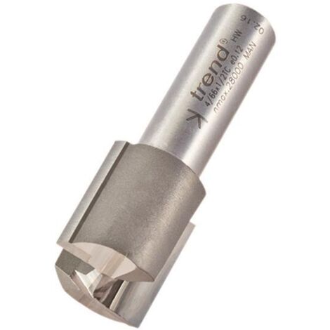 Trend 4/66X1/2TC 4/66 x 1/2 TCT Two Flute Router Cutter 22 x 25mm TRET46612TC