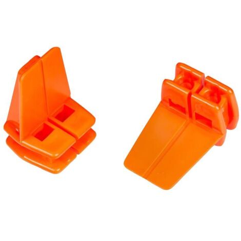 BlueSpot L Shaped Corner Blocks Brick Laying Builders Brick String Line 2pc (1/2)
