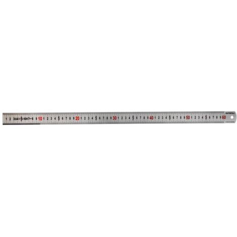 Faithfull Matt Silver Measuring Rule 600mm FAIRUL600MS (1/4)