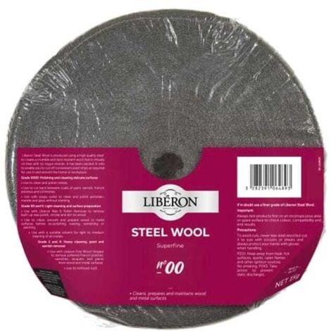 Liberon 126937 Steel Wool Grade 00 Super Fine 1kg LIBSW001KGN