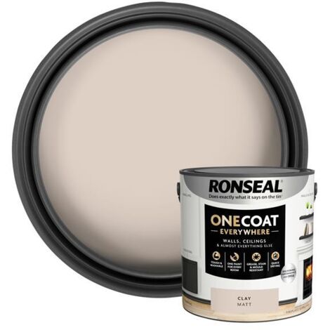 Ronseal One Coat Everywhere Interior Paint Clay Matt 2.5L