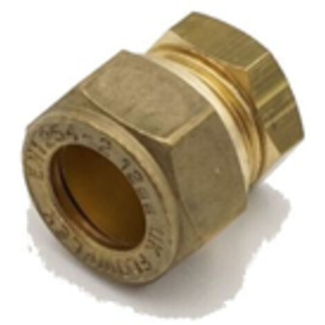 PrimaPlus Compression Stop End 12mm Brass Fitting (1/2)