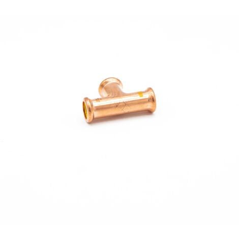 PrimaPress 15mm Copper Equal Tee Gas Pipe Fitting - WRAS Approved (1/2)