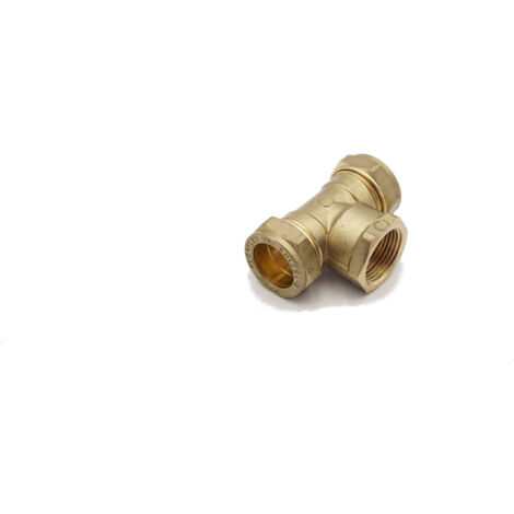 PrimaPlus Brass Compression Female Tee 22mm x 3/4" Fi (1/3)