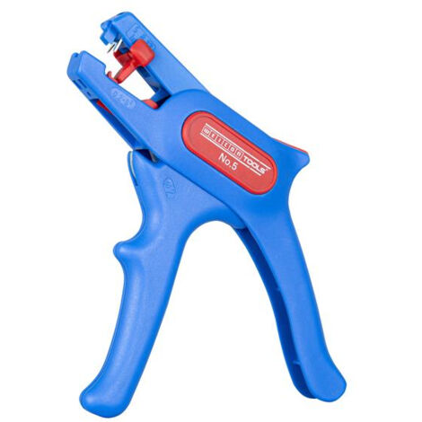 WEICON Adjustable Wire Stripper No. 5 with Side Cutter – 0.2 to 6.0 mm² (24-10 AWG) for Precise Wire Stripping and Cutting, Made in Germany