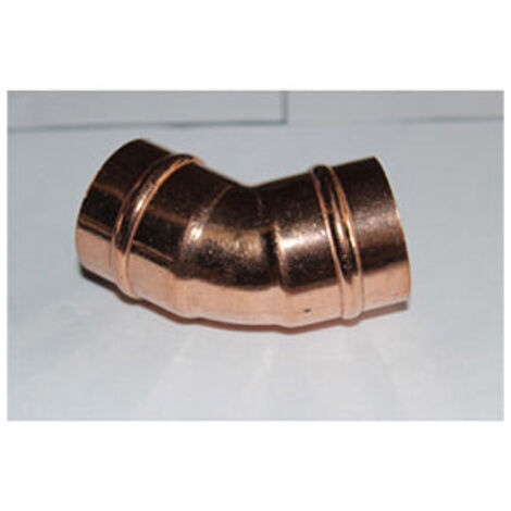 PrimaPlus 35mm Copper Solder Ring Obtuse Elbow 45° Fitting (1/2)