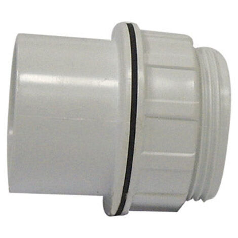 FloPlast ABS Solvent Weld Tank Connector 40mm Grey (1/2)