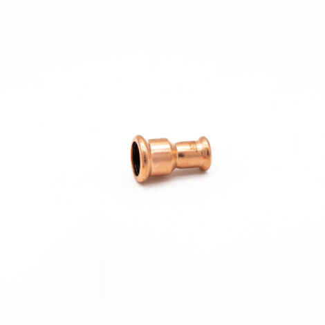 PrimaPress Copper Pressfit Coupler 22x15mm for Water & Gas (1/2)