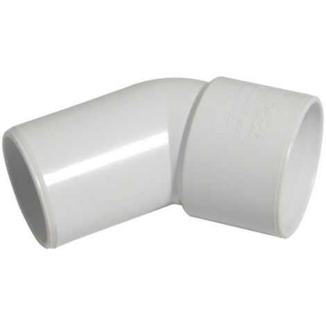 FloPlast 32mm PVC Solvent Weld Conversion Bend 135 Degree White (1/2)