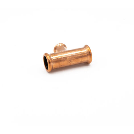 PrimaPress Copper 22x22x15mm Branch Tee for Plumbing (1/2)