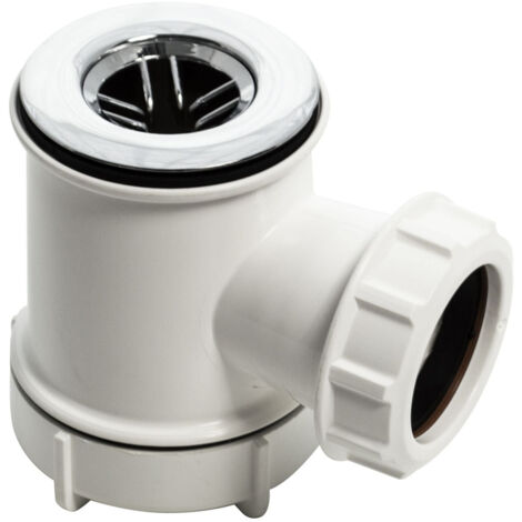 FloPlast EasyClean Shower Trap Chrome Plated 40mm x 19mm (1/2)