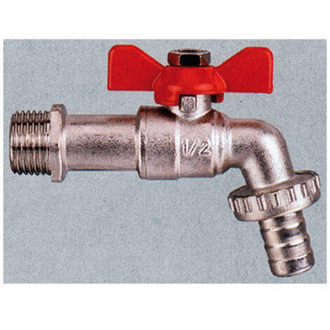 Plasson 1/4 Turn Brass Bibcock 1/2" - Durable & Easy Use (1/3)