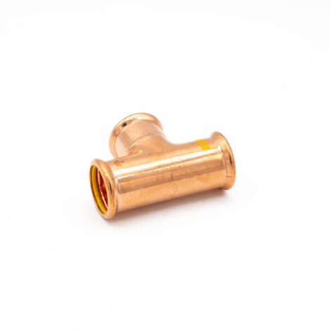 PrimaPress 35mm Copper Equal Tee - Gas & Water Press Fitting (1/2)