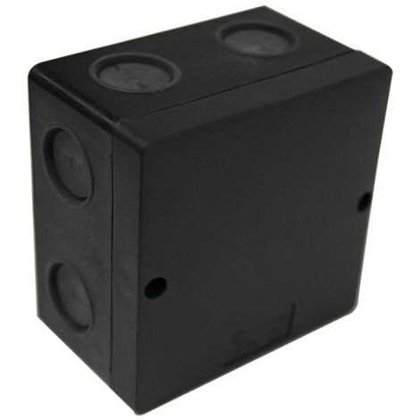 Dencon IP66 Junction Box Black 100x100mm - Waterproof Sealing