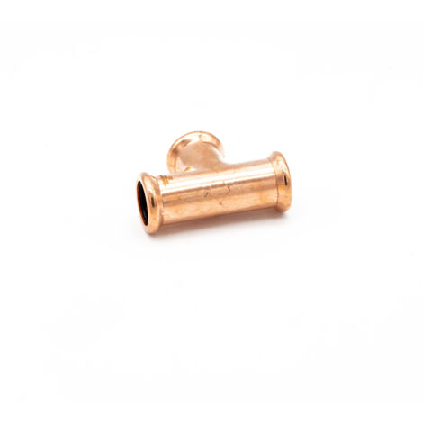 PrimaPress Copper Pressfit Equal Tee 22mm - WRAS Approved (1/2)