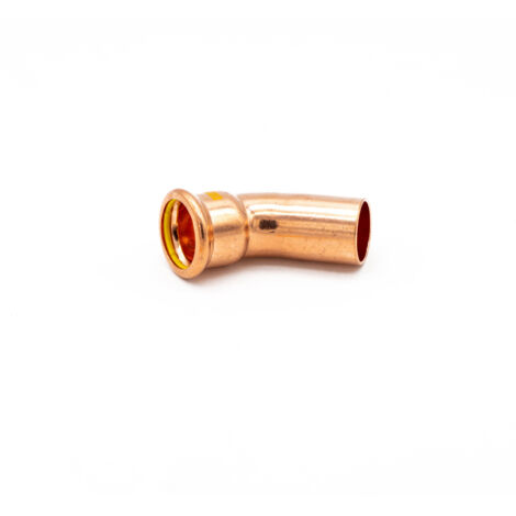 PrimaPress 28mm Copper 45° Obtuse Elbow Gas Fitting (1/2)