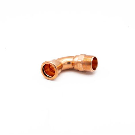 PrimaPress Copper 22mm x3/4" MI 90° Elbow Fitting (1/3)