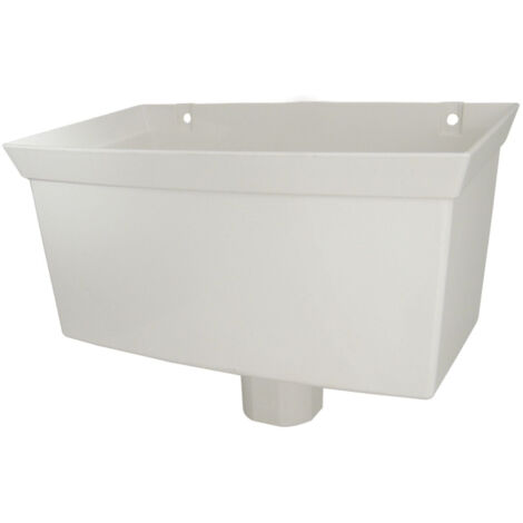 FloPlast White Universal Hopper - Durable uPVC Guttering (1/2)