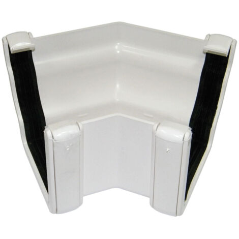FloPlast Niagara 135° External Angle White Gutter Connector (1/2)
