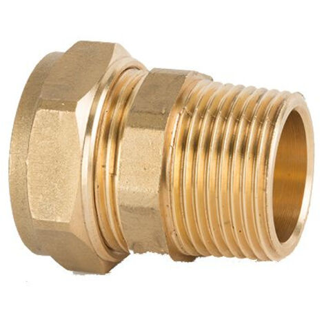 PrimaPlus 15mm x 1/2" Male Taper Compression Elbow Fitting (1/3)