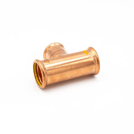 PrimaPress 42x42x35mm Copper Gas Branch Tee Fitting (1/2)