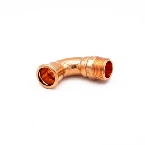 PrimaPress 28mm x 1" MI Copper 90° Elbow Pipe Fitting (1/3)