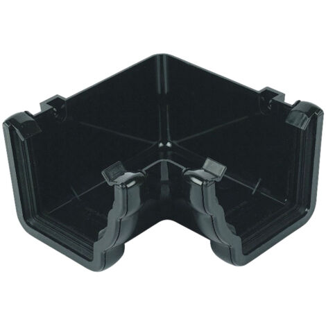 FloPlast Niagara 90° Internal Angle Black - Pack of 10 (1/2)