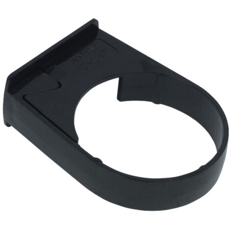 FloPlast 50mm Round Downpipe Bracket Black - Secure Your Gutters (1/2)
