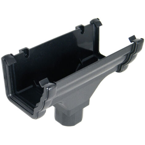 FloPlast Niagara Cast Iron Effect uPVC Running Outlet (1/2)