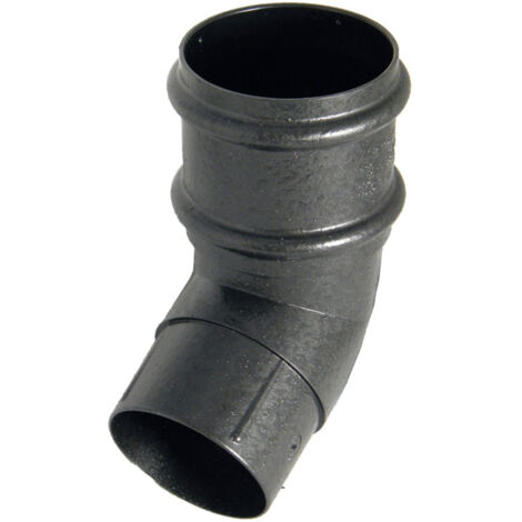 FloPlast 68mm Cast Iron Effect Offset Bend (Pack of 2) (1/2)