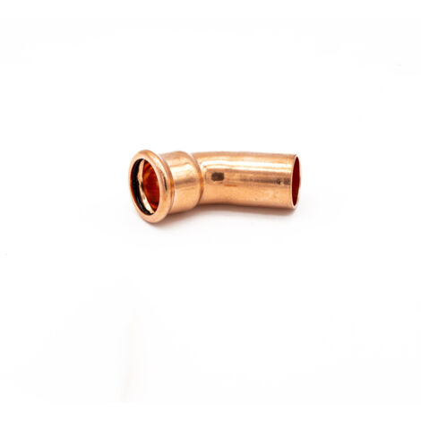 PrimaPress 45° Obtuse Elbow Copper Pipe Connector - 28mm (1/2)