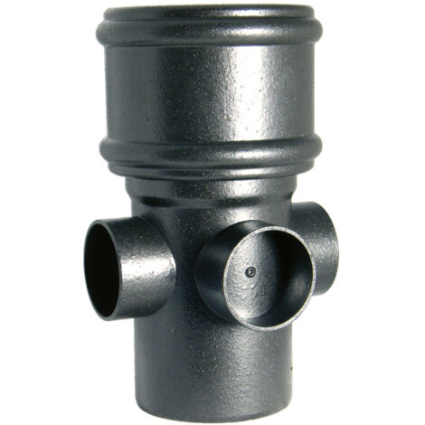 FloPlast Cast Iron Effect Soil Boss Pipe - Pack of 2 (1/2)