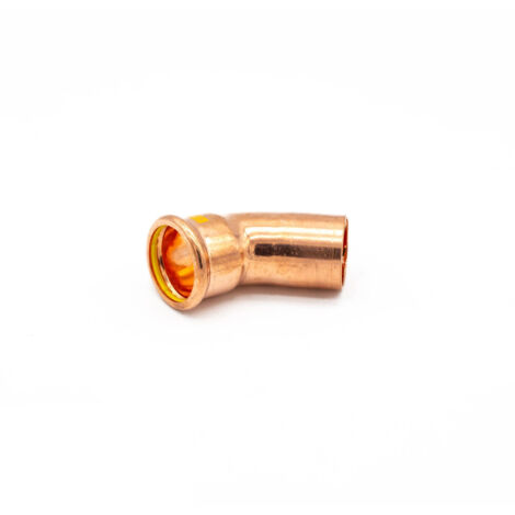 PrimaPress 35mm 45° Copper Gas Street Elbow Fitting (1/2)