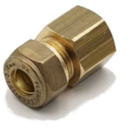 PrimaPlus Brass Compression Adaptor 10mm x 3/8" - Pack of 10 (1/3)