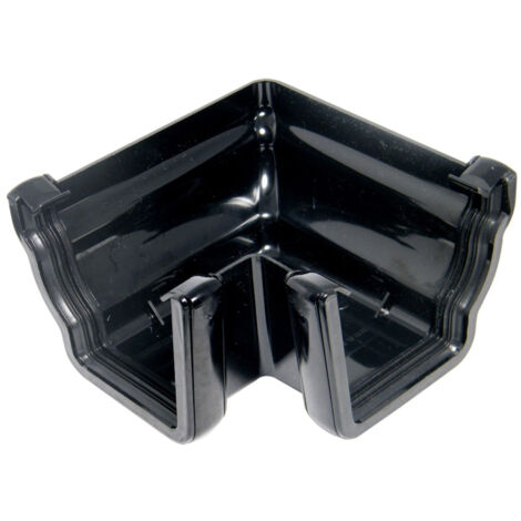 FloPlast Niagara 90° External Angle Black - Pack of 10 (1/2)