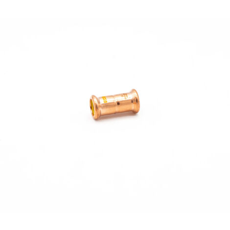 PrimaPress 15mm Copper Pressfit Gas Coupler for Water & Gas (1/2)