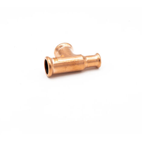 PrimaPress Copper Reducing Tee 22x15x22mm - WRAS Approved (1/2)