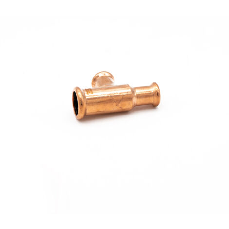 PrimaPress 22x15x15mm Copper Reducing Tee for Water & Gas (1/2)