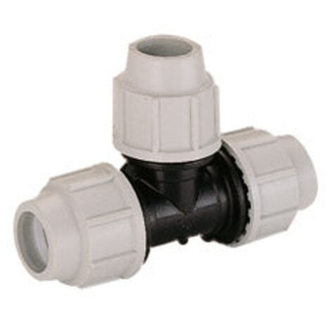 Plasson Equal Tee 20mm MDPE Plumbing Fitting WRAS Approved (1/2)