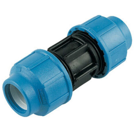 FloPlast 25mm MDPE Compression Coupling for Plumbing Solutions (1/2)