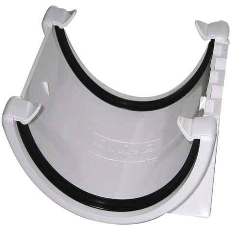 FloPlast Hi-Cap Union Bracket White for 115mm Guttering (1/2)